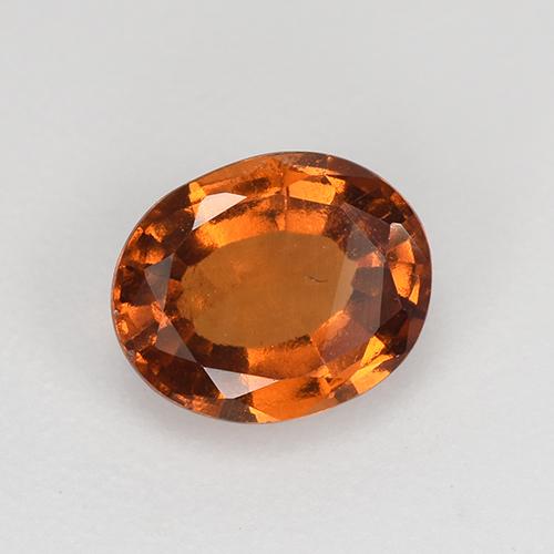 granate hessonita Naranja medio natural de 1.13 ct, Corte Óvalo, VS