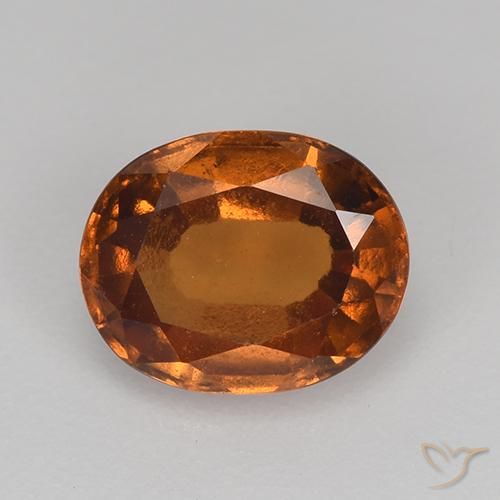 1.60ct Natural Naranja medio Granate Hessonita, Ovalada, VS