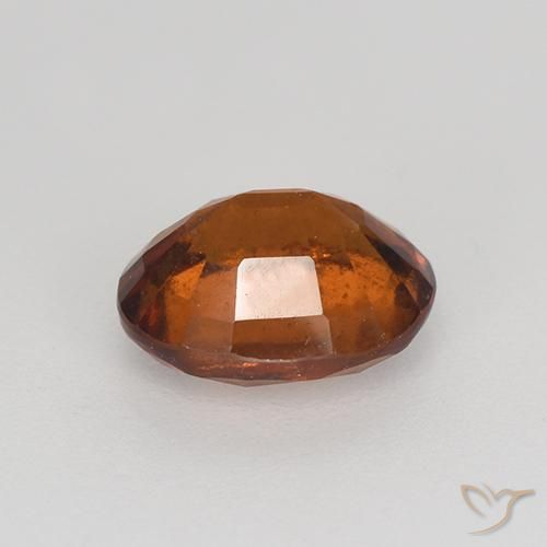 granate hessonita Naranja oscuro natural de 1.40 ct, Ovalada, VS