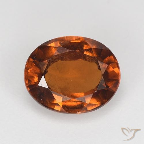 1.63ct Natural Naranja medio Granate Hessonita, Ovalada, VS