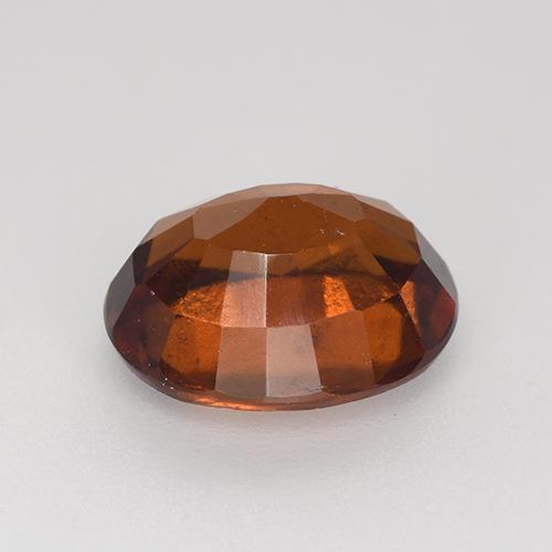 Granate hessonita naranja natural de 3,03 ct, corte óvalo, VS