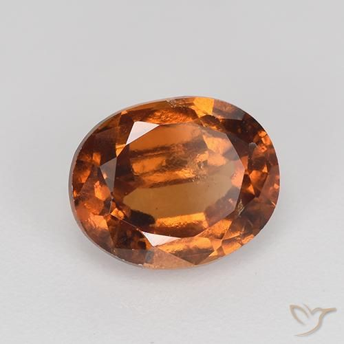 granate hessonita Naranja oscuro natural de 2.07 ct, Ovalada, VS-SI