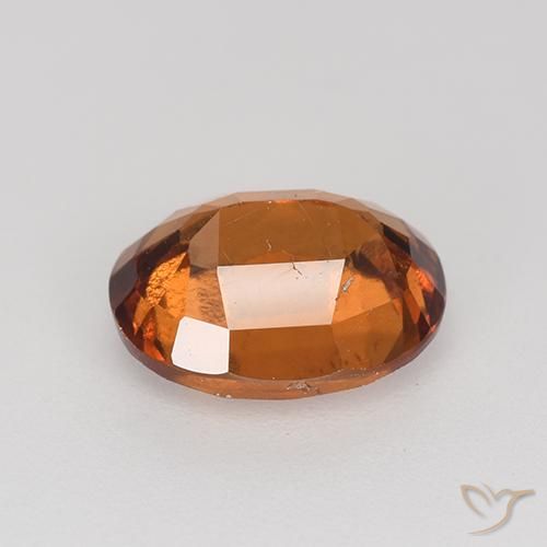 granate hessonita Naranja oscuro natural de 2.07 ct, Ovalada, VS-SI