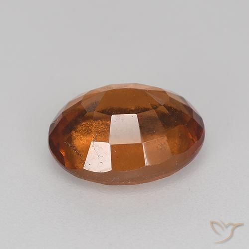 granate hessonita Naranja oscuro natural de 2.44 ct, Ovalada, VS-SI