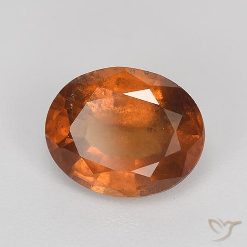 granate hessonita Naranja rojizo natural de 2.20 ct, Ovalada, VS-SI
