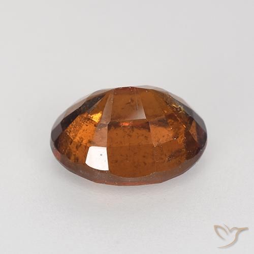 granate hessonita Naranja oscuro natural de 2.27 ct, Ovalada, VS-SI