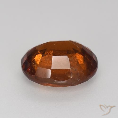 granate hessonita Naranja oscuro natural de 2.83 ct, Ovalada, VS-SI