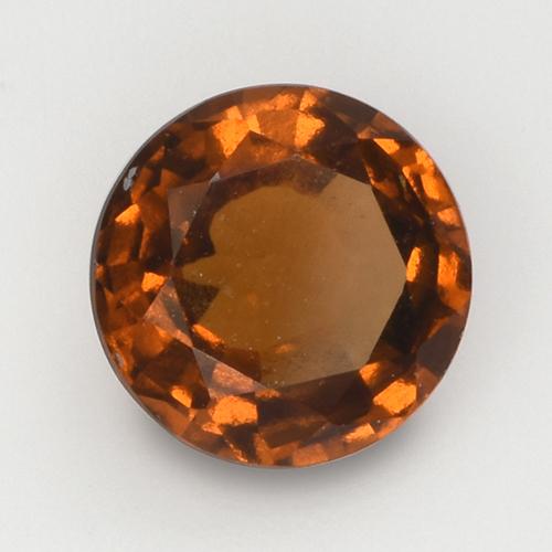 Granate hessonita naranja natural de 2,08 ct, corte redondo, VS