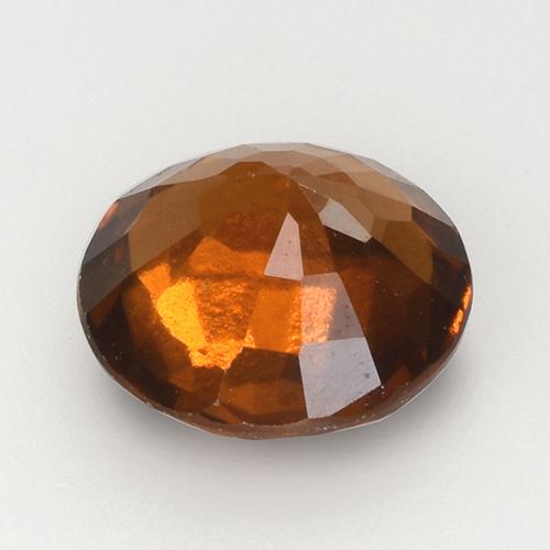 Granate hessonita naranja natural de 2,08 ct, corte redondo, VS