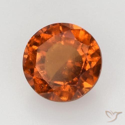 granate hessonita Naranja medio natural de 2.24 ct, Redondo, VS