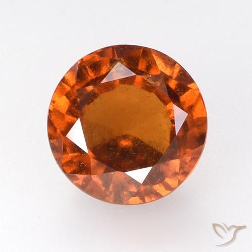 2.71ct Natural Naranja medio granate hessonita, Redondo, VS