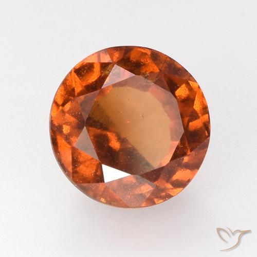 granate hessonita Naranja medio natural de 2.71 ct, Redondo, VS