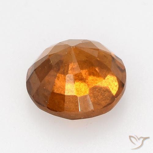 granate hessonita Naranja oscuro natural de 1.72 ct, Redondo, VS