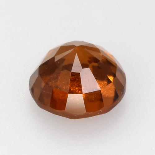 granate hessonita Naranja rojizo natural de 1.73 ct, Corte Redondo, VVS-VS