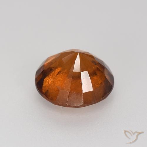 granate hessonita Ámbar naranja natural de 2.33 ct, Redondo, VS-SI