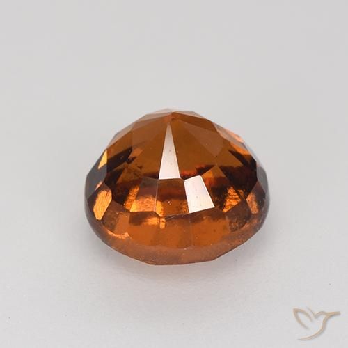 granate hessonita Naranja oscuro natural de 2.16 ct, Redondo, VS-SI