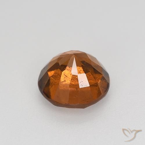 granate hessonita Naranja oscuro natural de 1.64 ct, Redondo, VS-SI
