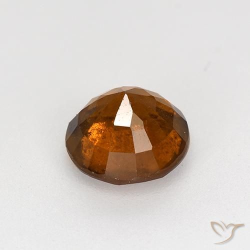 granate hessonita Naranja rojizo natural de 1.76 ct, Redondo, VS-SI