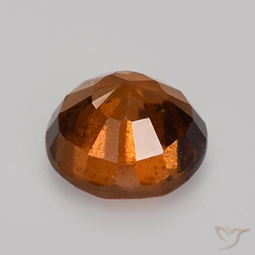granate hessonita Naranja rojizo natural de 1.87 ct, Redondo, VS