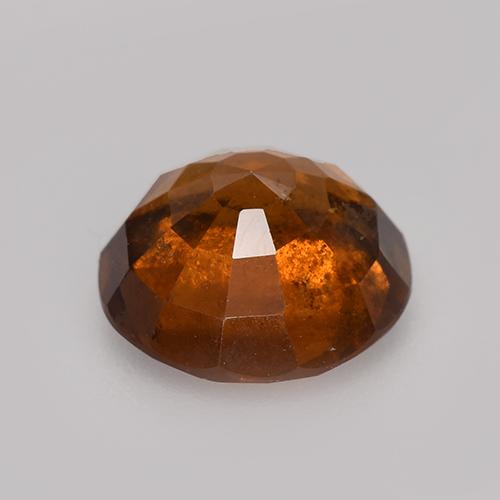 Granate hessonita naranja natural de 2,73 ct, corte redondo, VS-SI