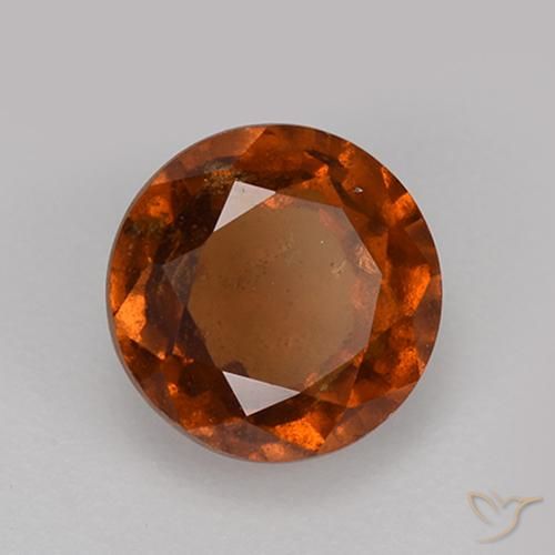 granate hessonita Naranja oscuro natural de 2.03 ct, Redondo, VS-SI
