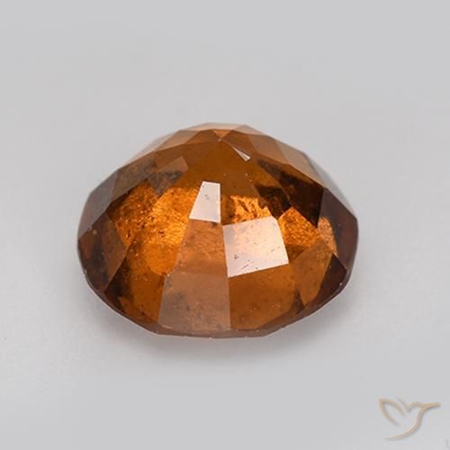 granate hessonita Naranja oscuro natural de 2.60 ct, Redondo, VS-SI