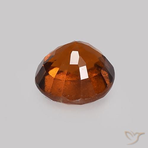 granate hessonita Ámbar naranja natural de 1.74 ct, Redondo, VS-SI