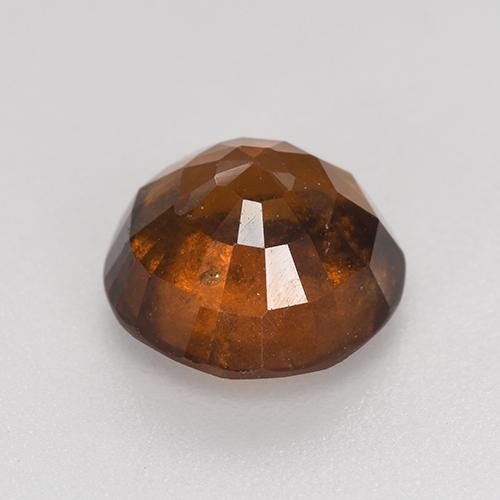 Granate hessonita naranja natural de 3,38 ct, corte redondo, VS-SI