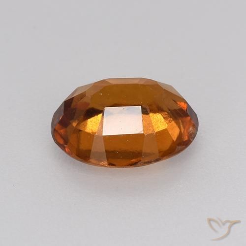 granate hessonita Naranja oscuro natural de 1.27 ct, Ovalada, VS