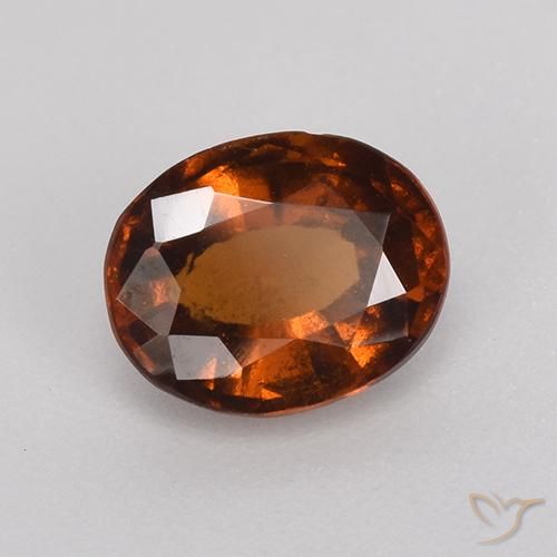 granate hessonita Ámbar naranja natural de 1.40 ct, Ovalada, VS