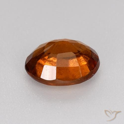 granate hessonita Naranja oscuro natural de 1.34 ct, Ovalada, VS-SI