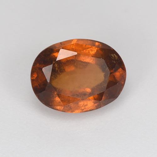 granate hessonita Ámbar naranja natural de 1.65 ct, Corte Óvalo, VS-SI