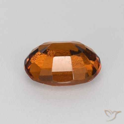 granate hessonita Naranja oscuro medio natural de 1.22 ct, Ovalada, VS