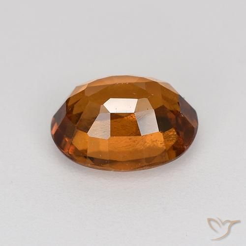 granate hessonita Naranja oscuro natural de 1.24 ct, Ovalada, VS
