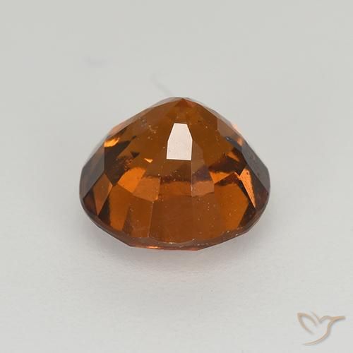 Granate hessonita naranja natural de 1,66 ct, corte redondo, VS