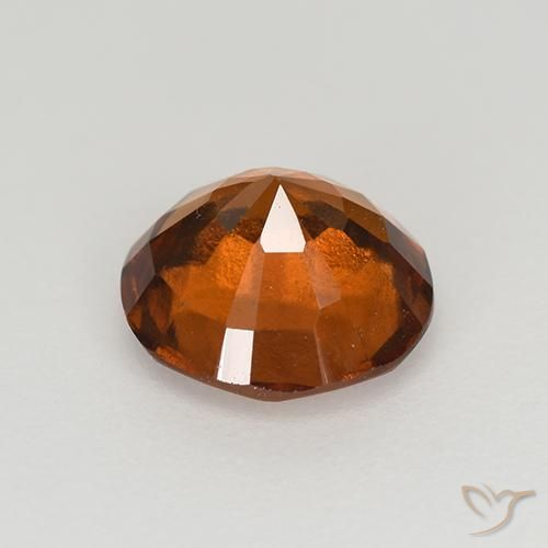 granate hessonita Naranja oscuro natural de 1.93 ct, Redondo, VS