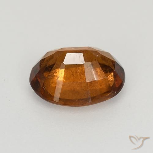 granate hessonita Ámbar naranja natural de 1.52 ct, Ovalada, VS-SI