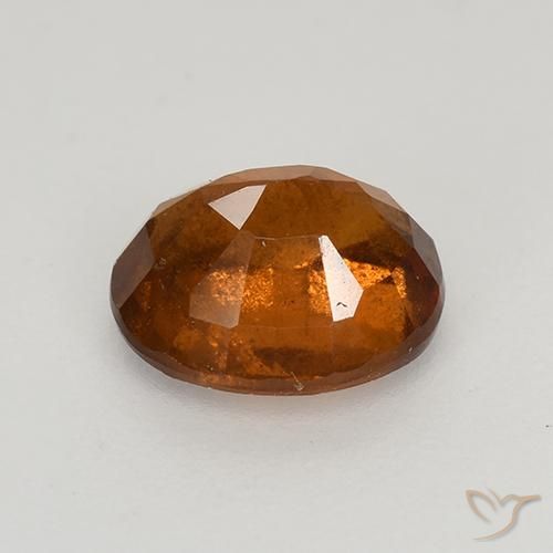 granate hessonita Naranja oscuro natural de 1.67 ct, Ovalada, VS-SI