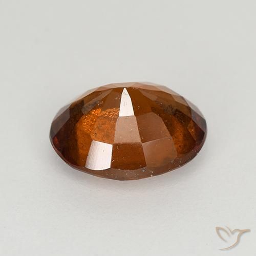 granate hessonita Naranja oscuro natural de 1.57 ct, Ovalada, VS-SI