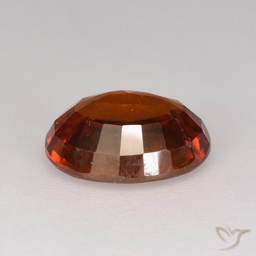 granate hessonita Naranja rojizo natural de 2.82 ct, Ovalada, VS-SI