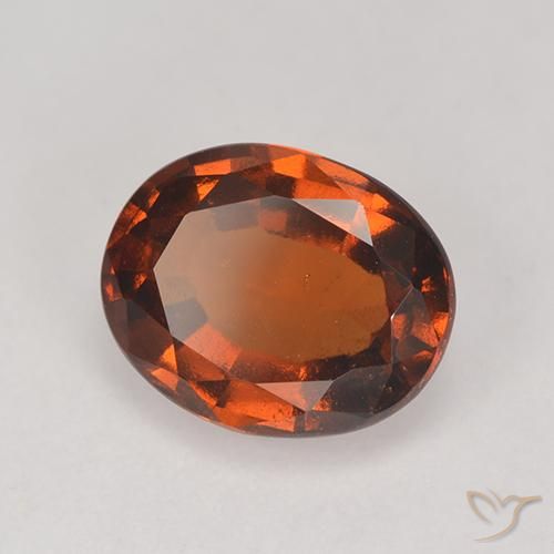granate hessonita Ámbar naranja natural de 2.37 ct, Ovalada, VS