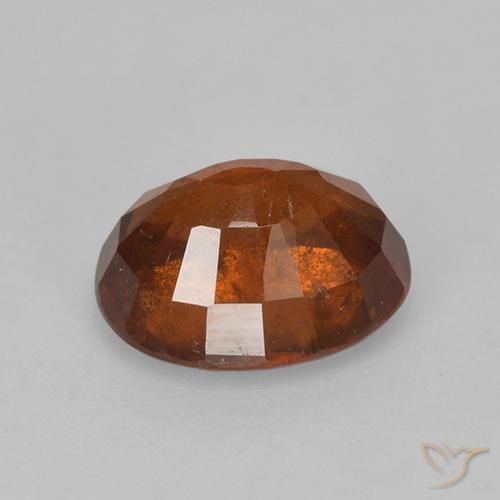 granate hessonita Naranja oscuro natural de 2.68 ct, Ovalada, VS-SI