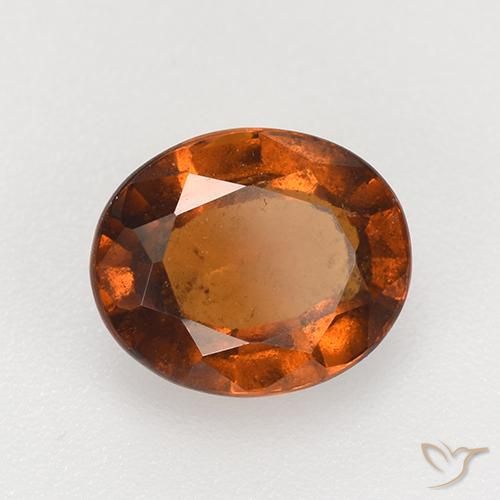 granate hessonita Naranja oscuro natural de 2.47 ct, Ovalada, VS-SI