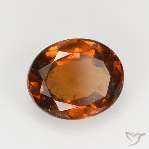 granate hessonita Naranja rojizo natural de 2.59 ct, Ovalada, VS-SI