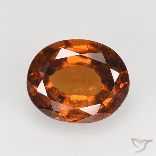 2.36ct Natural Ámbar naranja Granate Hessonita, Ovalada, VS-SI