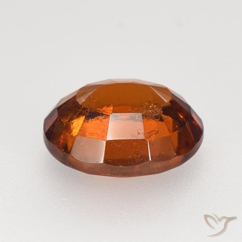 Granate hessonita naranja natural de 2,82 ct, corte óvalo, VS-SI