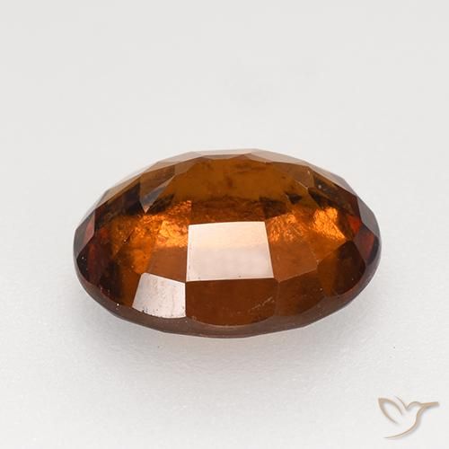 granate hessonita Naranja oscuro natural de 2.98 ct, Ovalada, VS-SI