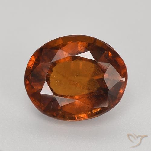 2.94ct Natural Naranja medio Granate Hessonita, Ovalada, VS-SI