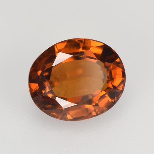 Granate hessonita naranja natural de 2,47 ct, corte óvalo, VVS-VS