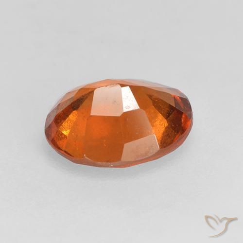 granate hessonita Naranja oscuro medio natural de 1.52 ct, Ovalada, VS-SI